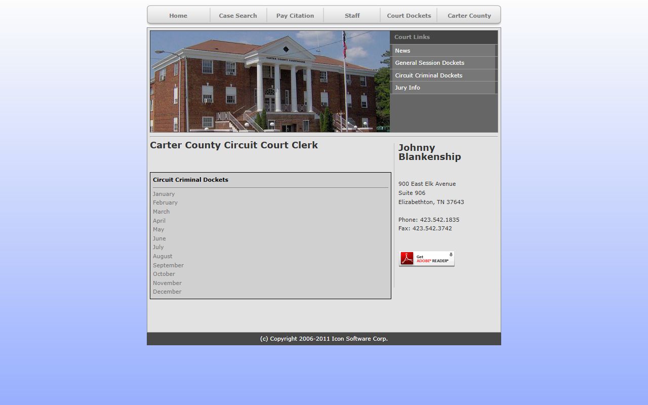 Carter County criminal court records and online circuit criminal dockets