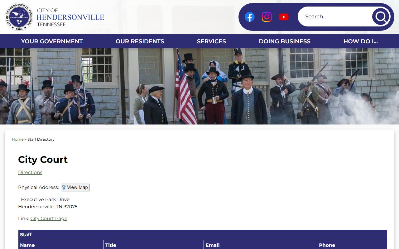Hendersonville criminal court records information from Hendersonville Municipal Court