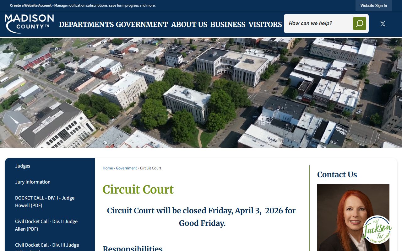 Jackson criminal court records access through the City of Jackson open records process