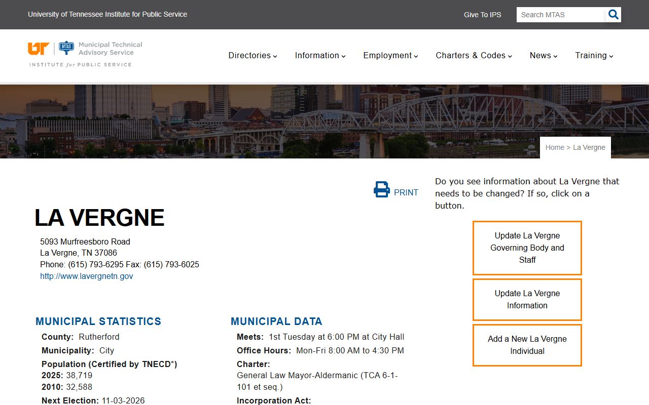 La Vergne criminal court records and Rutherford County circuit criminal access