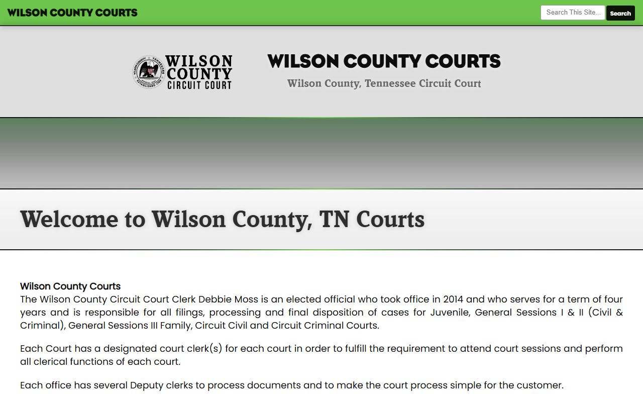Lebanon criminal court records and Wilson County circuit court information