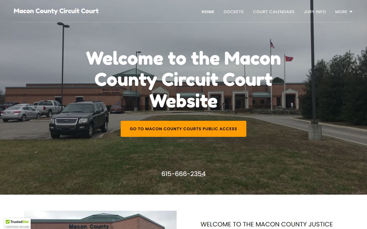 Macon County criminal court records information from the Macon County Circuit Court page